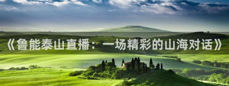 so米体育直播官网：《鲁能泰山直播：一场精彩的山海对话》